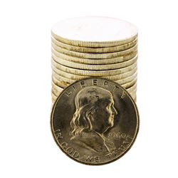 Roll of (20) Brilliant Uncirculated 1960-D Franklin Half Dollar Coins