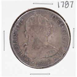 1787 Mexico FM Carolus III Mexico 8 Reales Coin