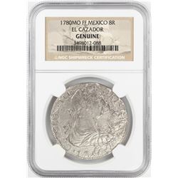 1780MO FF Mexico 8 Reales El Cazador Shipwreck Coin NGC Genuine
