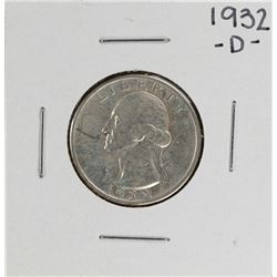 1932-D Washington Quarter Coin