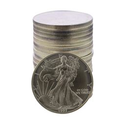 Roll of (20) Brilliant Uncirculated 1997 $1 American Silver Eagle Coins