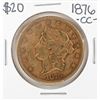 Image 1 : 1876-CC $20 Liberty Head Double Eagle Gold Coin