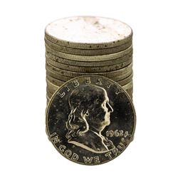 Roll of (20) Brilliant Uncirculated 1962-D Franklin Half Dollar Coins