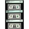 Image 1 : Lot of (3) $1 Federal Reserve STAR Notes PCGS Superb Gem New 67PPQ/68PPQ