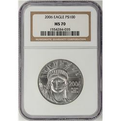 2006 $100 Platinum American Eagle Coin NGC MS70