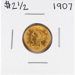 1907 $2 1/2 Liberty Head Quarter Eagle Gold Coin