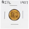 Image 1 : 1907 $2 1/2 Liberty Head Quarter Eagle Gold Coin