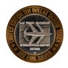 Image 2 : .999 Silver McCarran International Airport $10 Casino Limited Edition Gaming Token