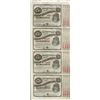 Image 1 : Uncut Sheet of (4) State of Louisiana Baby Bond Obsolete Notes