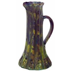 Jug with leaf-décor, Zsolnay, around 19