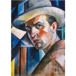 Jeno Gábor  - Self portrait, 1922