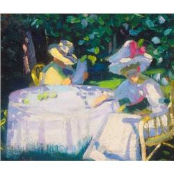 Jeno Csuk (1887-1927) - In the garden