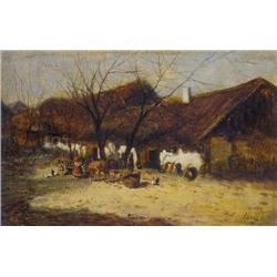 Lajos Deák Ébner (1850-1934) - Farm-yar