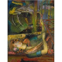 Zoltán Klie (1897-1992) - On the balcon