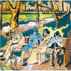 Hugó Scheiber (1873-1950) - Sitters on 