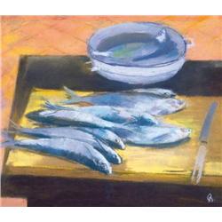 Aurél Bernáth (1895-1982) - Fishes, 194