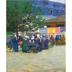 Hugó Poll (1867-1931) - Market 