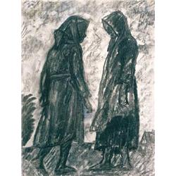 István Nagy (1873-1937) - Chating women