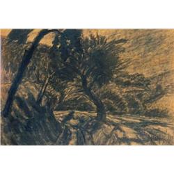 István Nagy (1873-1937) - Forest road 