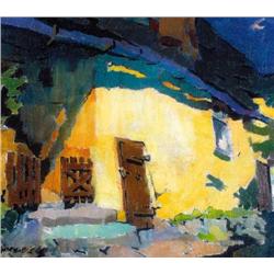 Oszkár Nagy (1883-1965) - Courtyard at 
