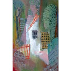 Béla Kádár (1877-1956) - Garden-detail 