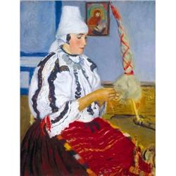 Oszkár Glatz (1872-1958) - Distaffer, 1