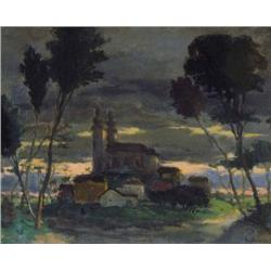 Adolf Fényes (1867-1945) - Twilight 