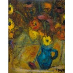 Béla Czóbel (1883-1976) - Flowers in ju