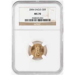 2006 $5 American Gold Eagle Coin NGC MS70