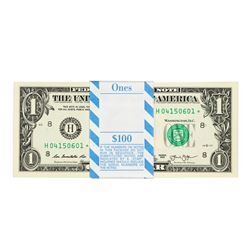 Pack of (100) Consecutive 2013 $1 Federal Reserve Star Notes St. Louis