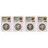 Image 1 : Lot of (4) 1968Mo Mexico 25 Pesos Olympics Commemorative Silver Coins NGC MS66