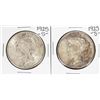 Image 1 : Lot of (2) 1925-S $1 Peace Silver Dollar Coins