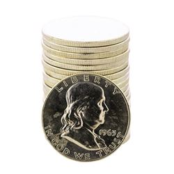 Roll of (20) Brilliant Uncirculated 1963-D Franklin Half Dollar Coins