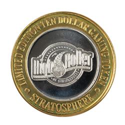 .999 Silver Stratosphere Las Vegas, Nevada $10 Casino Limited Edition Gaming Token