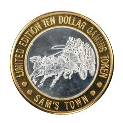 .999 Fine Silver Sam's Town Casino Las Vegas $10 Limited Edition Gaming Token