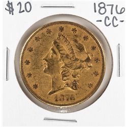 1876-CC $20 Liberty Head Double Eagle Gold Coin