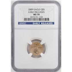 2009 $5 American Gold Eagle Coin NGC MS70 Early Releases