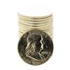 Image 1 : Roll of (20) Brilliant Uncirculated 1961-D Franklin Half Dollar Coins