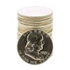Image 1 : Roll of (20) Brilliant Uncirculated 1957 Franklin Half Dollar Coins