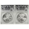 Image 1 : Lot of (2) 2010 $1 American Silver Eagle Coins ANACS MS70 First Release