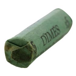 Original Bank Roll of (50) Brilliant Uncirculated 1963 Roosevelt Dime Coins