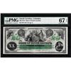 Image 1 : 1872 $20 State of South Carolina Revenue Bond Obsolete Note PMG Superb Gem Unc. 67EPQ