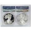 Image 1 : 1986-S & 2016-W $1 Proof American Silver Eagle Coin Set PCGS PR69DCAM