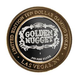 .999 Silver Golden Nugget Las Vegas, Nevada $10 Casino Limited Edition Gaming Token