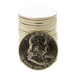 Roll of (20) Brilliant Uncirculated 1962-D Franklin Half Dollar Coins