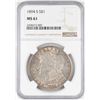 Image 1 : 1894-S $1 Morgan Silver Dollar Coin NGC MS61
