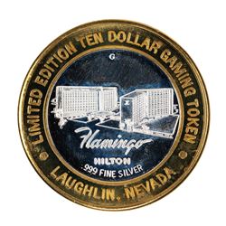 .999 Fine Silver Flamingo Casino Laughlin, NV $10 Limited Edition Gaming Token