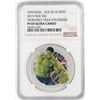 Image 1 : 2015 Niue $2 Proof Avengers Age of Ultron Incredible Hulk Silver Coin NGC PF69 Ultra Cameo