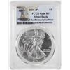 Image 1 : 2016-P $1 American Silver Eagle Coin PCGS Gem BU Struck at the Philadelphia Mint