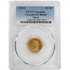 Image 1 : 1834 $2 1/2 Classic Head Quarter Eagle Gold Coin PCGS Cleaned AU Details